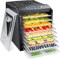 Ivation, Plastic Tray Food Dehydrator For Snacks, Herbs, Fruit & Beef Jerky